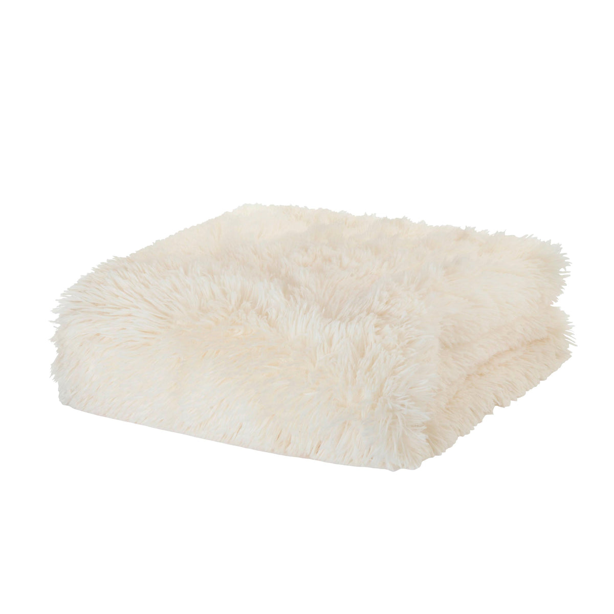 Catherine Lansfield Cuddly 150cmx200cm Throw Cream