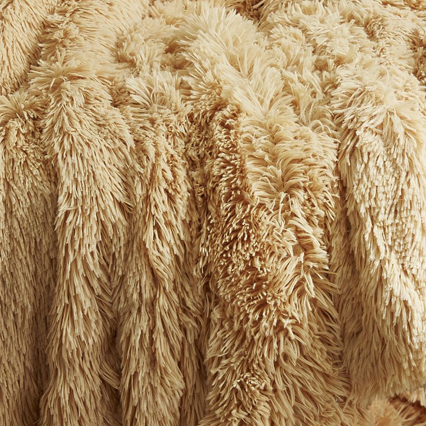Catherine Lansfield Cuddly 150cmx200cm Throw Ochre Cheap UK Shipping