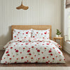 Catherine Lansfield Poppy Duvet Cover Bedding Set Red