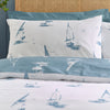 Catherine Lansfield Salcombe Boats Duvet Cover Bedding Set Blue