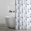 Catherine Lansfield Salcombe Boats Shower Curtain White