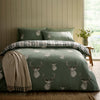Catherine Lansfield Stag Duvet Cover Bedding Set Soft Green