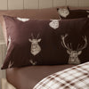 Catherine Lansfield Stag Duvet Cover Bedding Set Chocolate