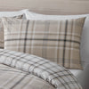 Catherine Lansfield Kelso Check Duvet Cover Bedding Set Natural