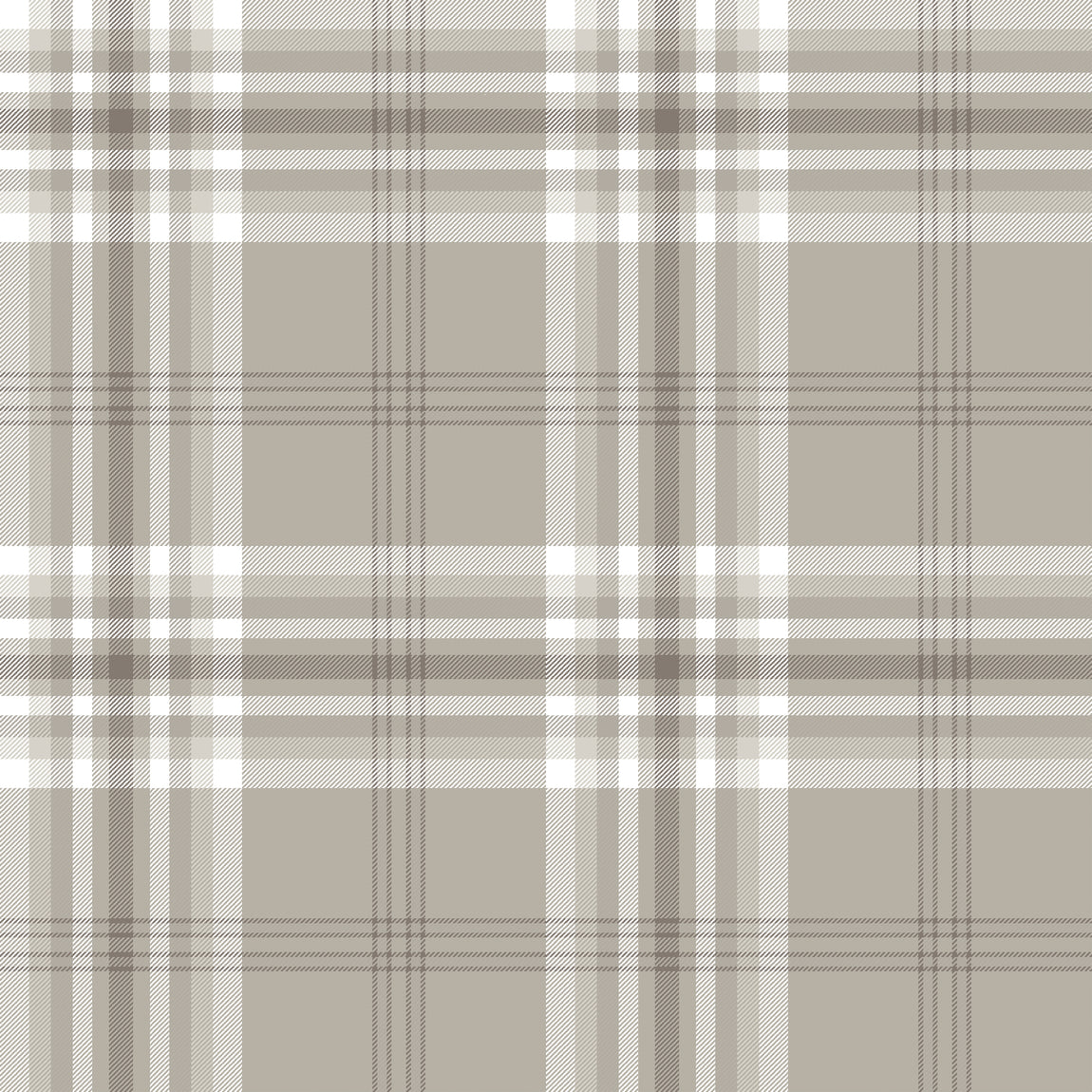 Catherine Lansfield Kelso Check Duvet Cover Bedding Set Natural