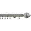 Acorn 35mm IDC Metal Curtain Pole Satin Silver