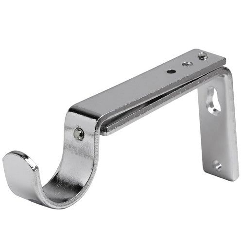 Segmented Ball 35mm Metal Curtain Pole Chrome