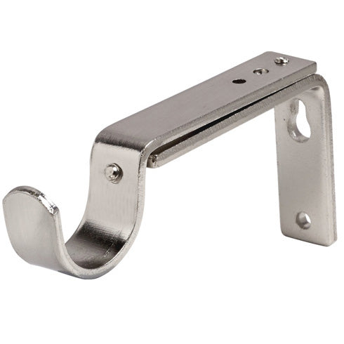 Vienna 35mm Metal Curtain Pole Satin Silver