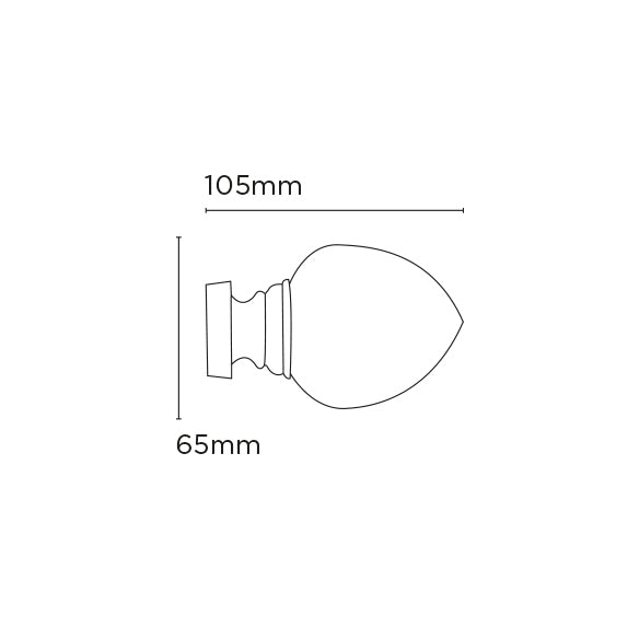 Alexia Mirror 35mm Metal Curtain Pole Chrome