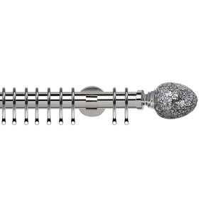 Alexia Mirror 35mm IDC Metal Curtain Pole Chrome