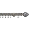 Alexia Mirror 35mm IDC Metal Curtain Pole Satin Silver
