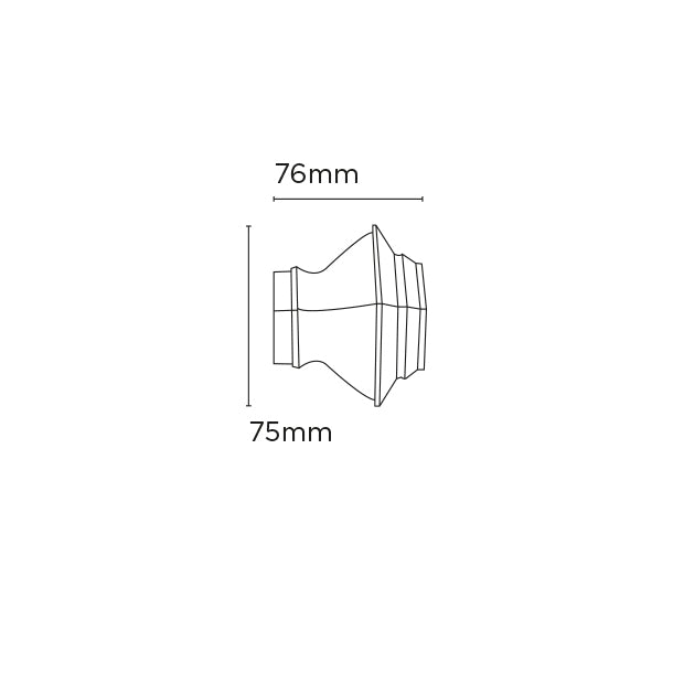 Aztec 35mm IDC Metal Curtain Pole Chrome