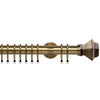 Aztec 35mm IDC Metal Curtain Pole Antique Brass