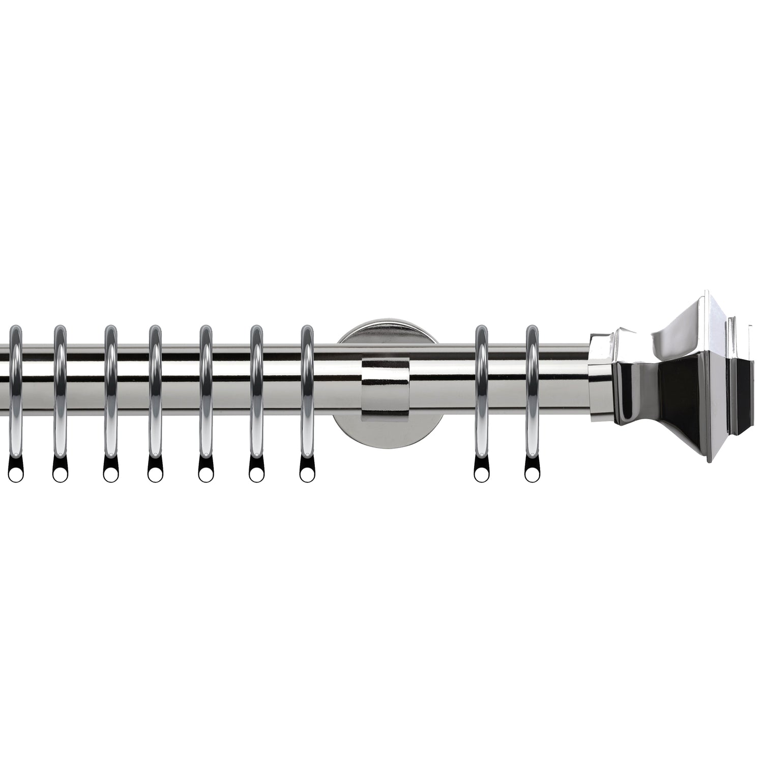 Aztec 35mm IDC Metal Curtain Pole Chrome