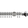 Aztec 35mm IDC Metal Curtain Pole Chrome