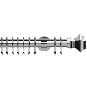 Aztec 35mm IDC Metal Curtain Pole Chrome