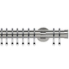 End Cap 35mm IDC Metal Curtain Pole Chrome