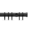 End Cap 35mm Metal Curtain Pole Matt Black