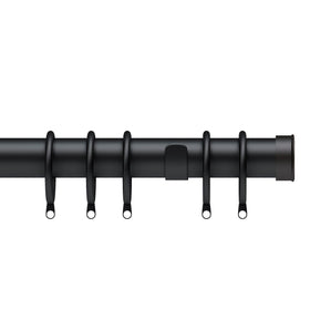 End Cap 35mm Metal Curtain Pole Matt Black