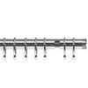 End Cap 35mm Metal Curtain Pole Satin Silver