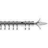Fleur de Lys 35mm Metal Curtain Pole Chrome