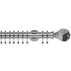 Globe 35mm IDC Metal Curtain Pole Chrome