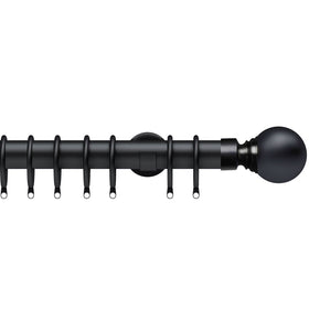 Globe 35mm IDC Metal Curtain Pole Matt Black