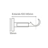 Luxe Aztec 35mm IDC Metal Curtain Pole Satin Silver