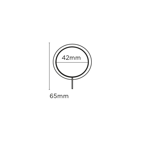 Vienna 35mm Metal Curtain Pole Satin Silver