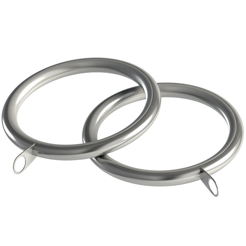 Vienna 35mm Metal Curtain Pole Satin Silver