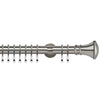 Trumpet 35mm IDC Metal Curtain Pole Satin Silver
