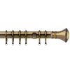 Trumpet 35mm Metal Curtain Pole Antique Brass