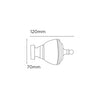 Vienna 35mm Metal Curtain Pole Satin Silver