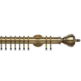 Vienna 35mm IDC Metal Curtain Pole Antique Brass