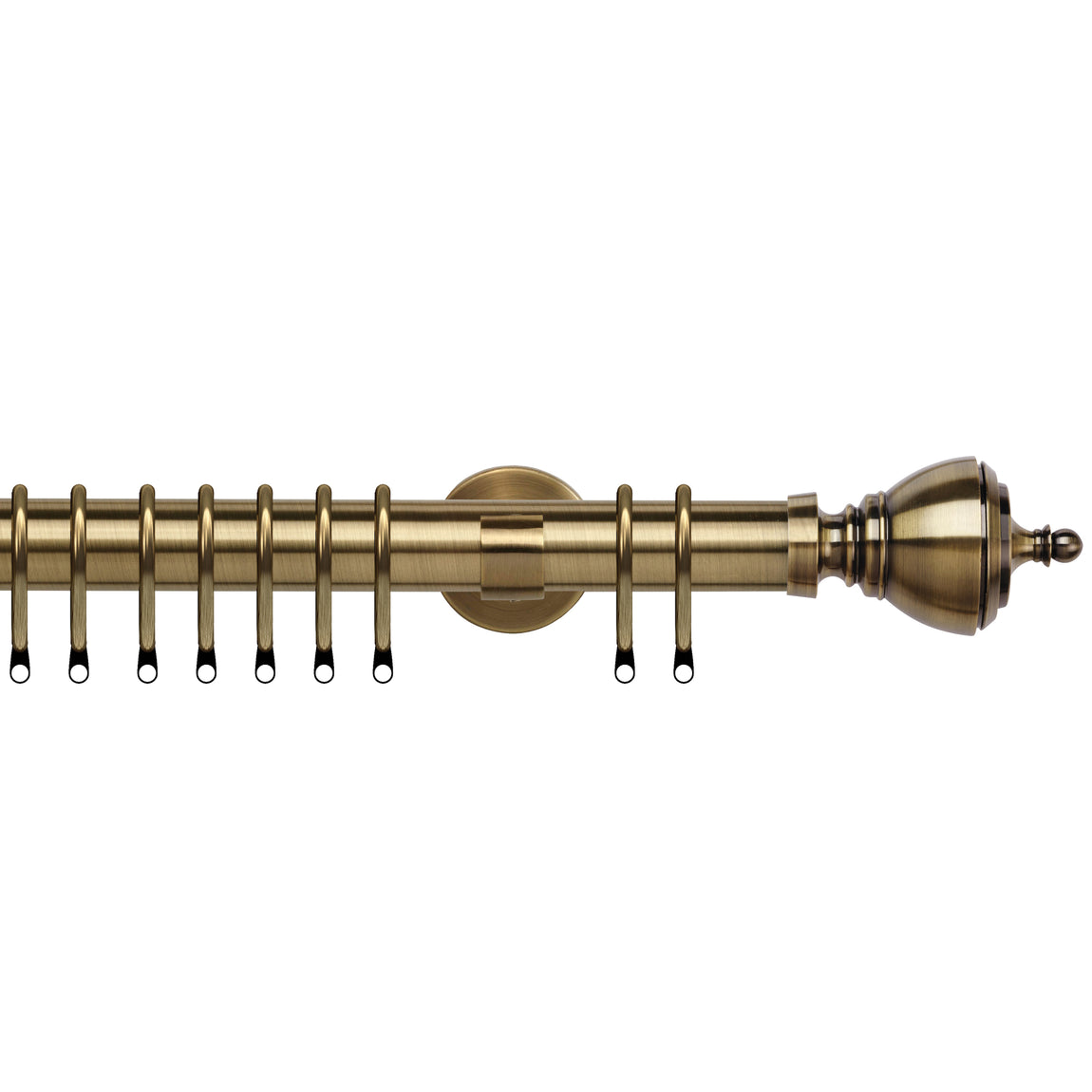Vienna 35mm IDC Metal Curtain Pole Antique Brass