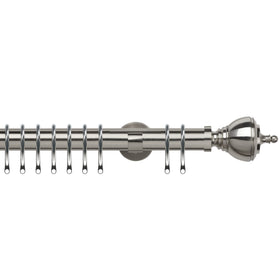 Vienna 35mm IDC Metal Curtain Pole Satin Silver
