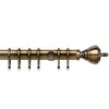 Vienna 35mm Metal Curtain Pole Antique Brass