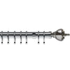 Vienna 35mm Metal Curtain Pole Chrome