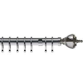 Vienna 35mm Metal Curtain Pole Chrome