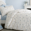 Bianca Vintage Rosebud Lace Duvet Cover Bedding Set Blue
