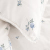 Bianca Vintage Rosebud Lace Duvet Cover Bedding Set Blue