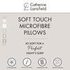 Catherine Lansfield Home Essentials Microfibre 48cm x 74cm Pillow White