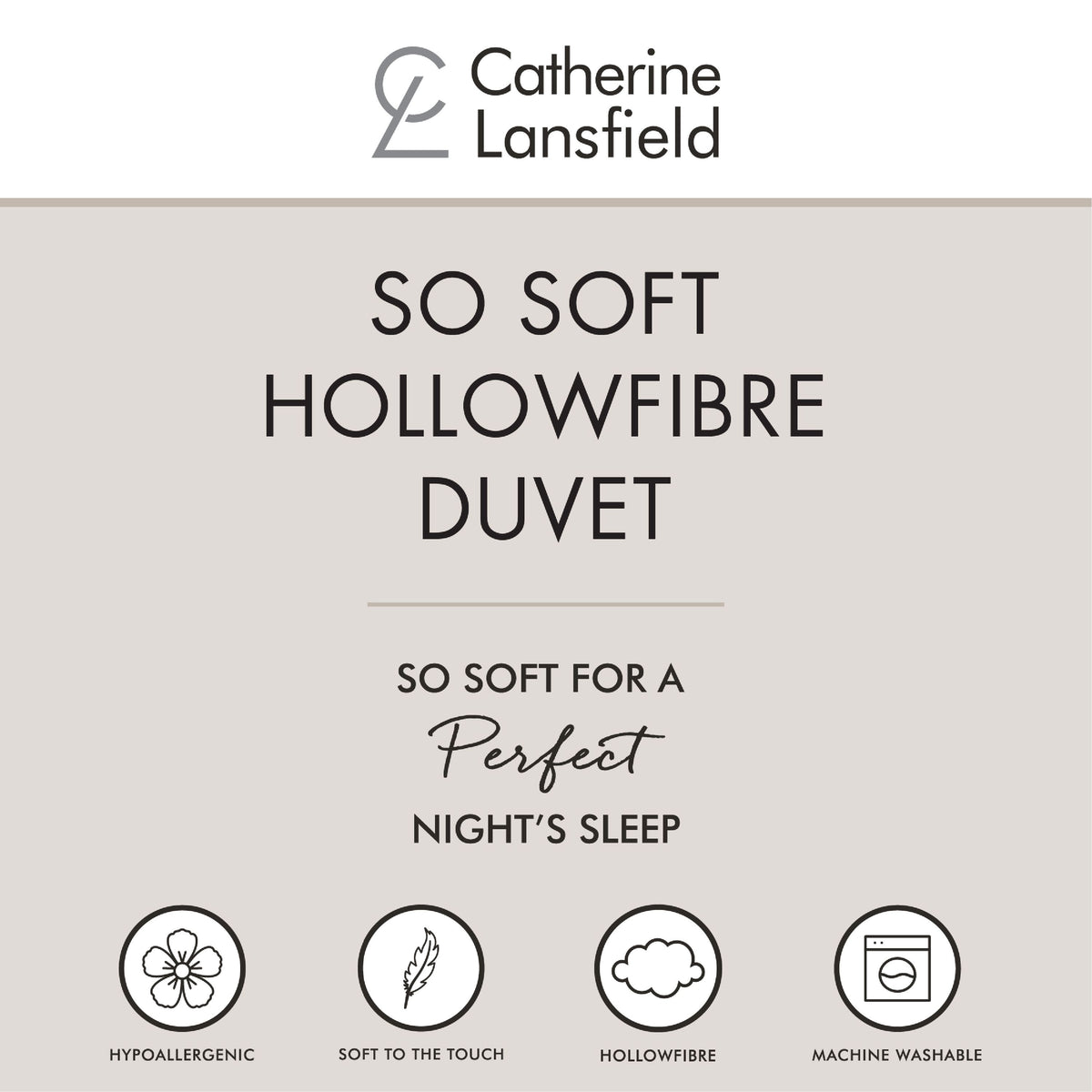 Catherine Lansfield So Soft 10.5 Tog Duvet White