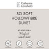 Catherine Lansfield So Soft 4.5 Tog Duvet White