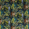Prestigious Textiles Bengal Tiger Digitally Printed Velvet Fabric Twilight