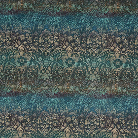 Prestigious Textiles Fable Digitally Printed Velvet Fabric Lagoon