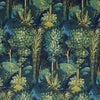 Prestigious Textiles Forbidden Forest Digitally Printed Velvet Fabric Sapphire