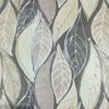 Embossed Leaf PVC Fabric Grey