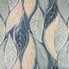 Embossed Leaf PVC Fabric Blue