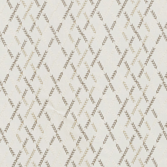 Prestigious Textiles Willow Embroidered Fabric Pampas